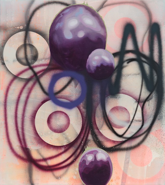 Wolfgang Ellenrieder: Kontaktblasen, 2015, pigment, binder and oil on linen, 140 x 125 cm 

